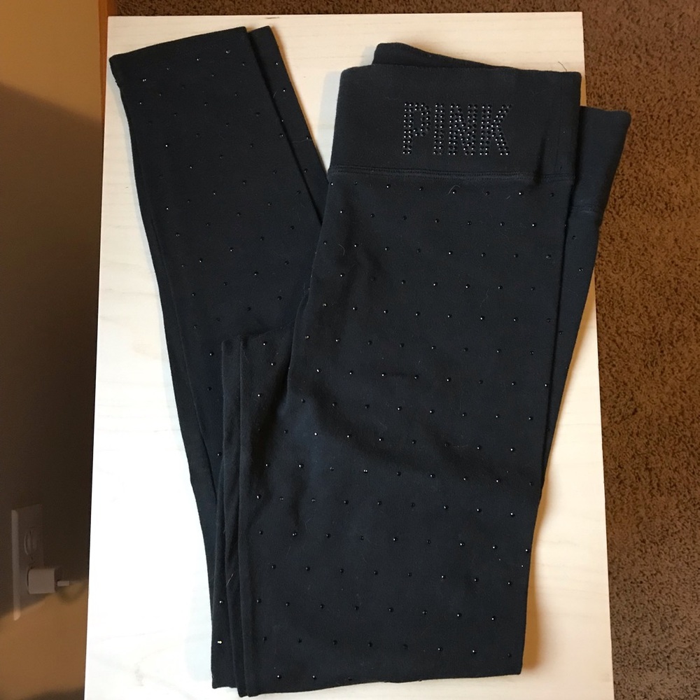 Rhinestone PINK Leggings